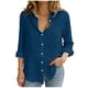 thumbnail image 1 of Camiseta de Manga Larga de la Mujer, Camiseta de Poliéster Suave para Primavera Verano, 1 of 6