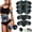Blue/Black, variant on ABS Stimulator, Ab Trainer, EMS Muscle Stimulator LCD Screen Muscle Stimulator USB Rechargeable Portable Muscle Trainer Abdominal / arm / Leg Fitness Workouts Gear, Orange