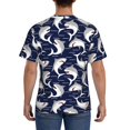 thumbnail image 2 of Naloa Angry Shark Men's T-Shirt Sport T-shirt Men's Basic Tee Casual Men's Shirt, Round Neck, Short Sleeves - 3X-Large, 2 of 5