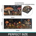 thumbnail image 5 of Black Mushrooms Butterfly Spring Kitchen Rugs Set, 17x29 +17x47, Cushioned and Non-Skid, Washable for Kitchen, Living Room, Office Gift for Friends, Family, 5 of 7