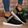 thumbnail image 6 of Wensltd Women Fashion Casual Shoes Comfortable Winter Flats Round Toe Buckle Strap Loafers for Women Cozy Warm Shoes, 6 of 9