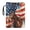 American Flag Horse Pattern, variant on HELLHERO Book Lovers Gift Book Cover Sleeve, 11.42 x 8.66 Inch Polyester Fabric Reusable Protector Wrap Bag Book Organzoer Holder with Pocket, Gift Bag