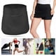 thumbnail image 4 of Pantalones cortos de fitness negros con bolsillos y falda para correr y hacer ejercicio para mujer, XXL, 4 of 8