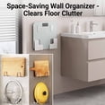thumbnail image 3 of Scale Holder for Bathroom Wall, Universal Scales Holders Bathroom Wall, No Drill Bathroom Scale Body Weight Stand, Stainless Steel Sturdy Organizers for Kitchen, Fitness Room, Cabinet Home (6, E), 3 of 6