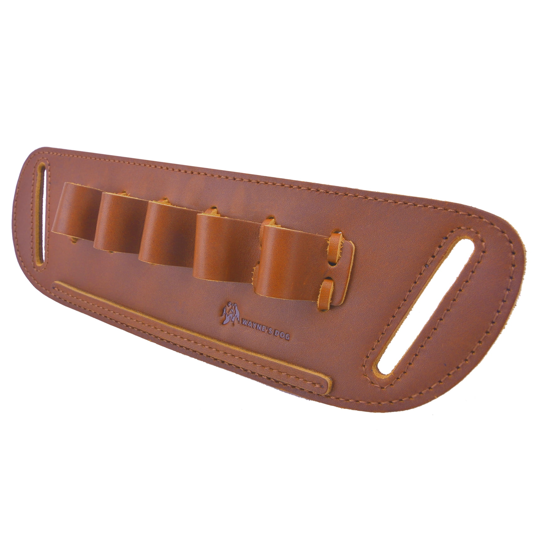 Cowhide Leather Cartridge Ammo Bullet Holder Holster for 12GA  in Brown