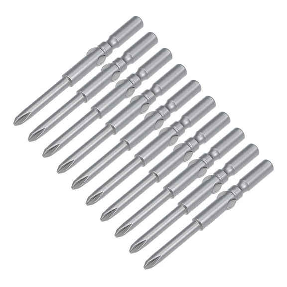 10pcs 5mm Shank 60mm Length 3.5mm  PH1 Magnetic S2 Screwdriver Bits