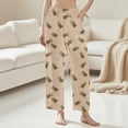thumbnail image 5 of qelini Christmas Light Pajama Pants Elastic Waist Pants Cute Printed Loungewear Pants Warm PJs Bottoms with Pockets, 5 of 6