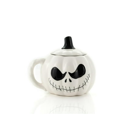 The Nightmare Before Christmas Gifts Nightmare Before Christmas Jack Skellington Spooky Figural 24 Oz Mug With Lid ()