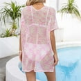 thumbnail image 4 of Huowey Women Swimwear Plus Size Baggy Beach Shirt Hollowed Out Bikini Holiday Shirt Resort Swim Wear Honeymoon Cruise Trendy Wear, 4 of 8