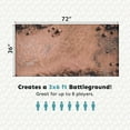 thumbnail image 2 of Foldable Battle Mat for Tabletop RPG 36x72 in, Sandy, 2 of 6
