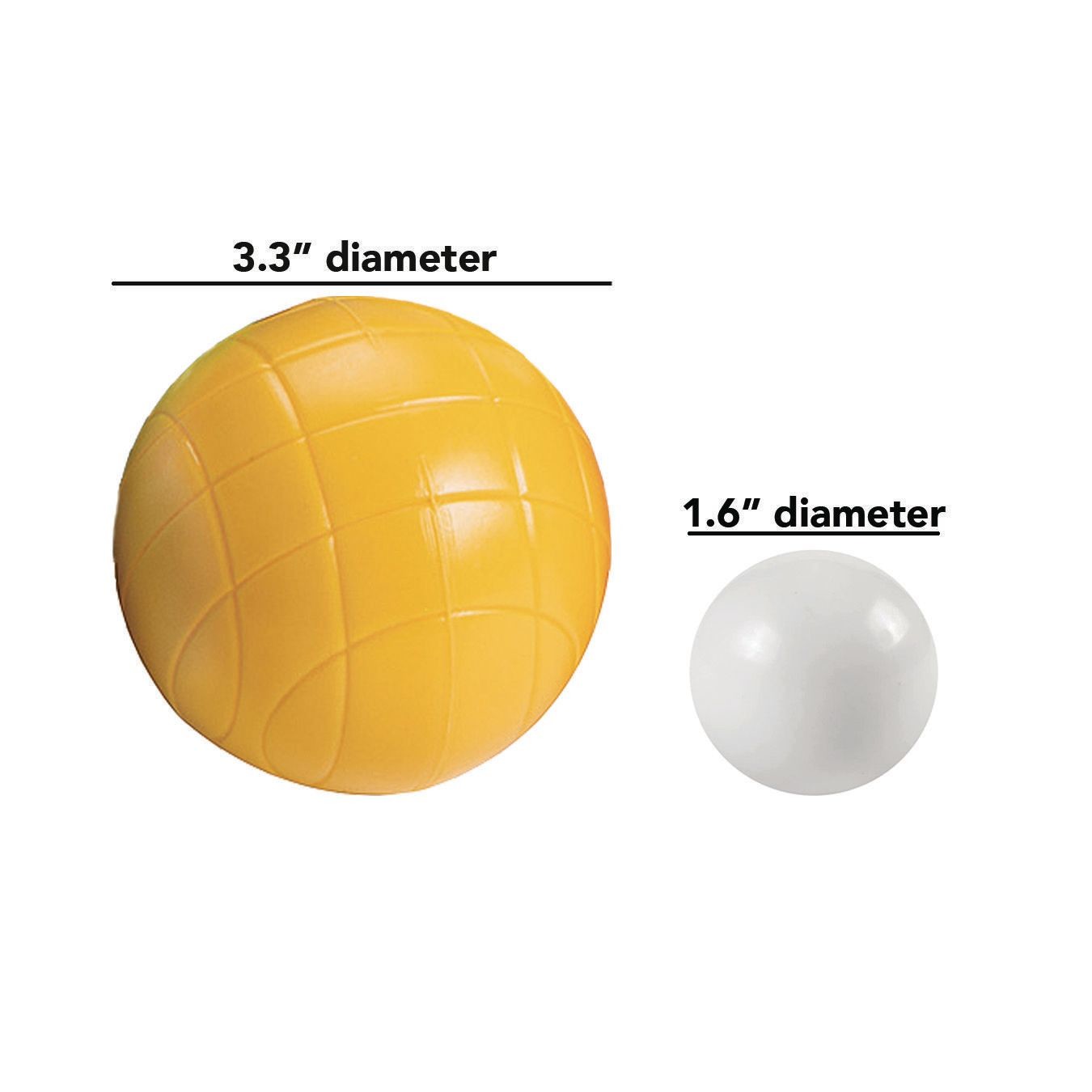 S&S Worldwide Beginner Bocce Set. Economical Set with 8 - 3-1/3" Water Filled Bocce Balls, a Solid 1.6" Pallino Ball and Rugged Carry Bag. Great for Beginner and Younger Players.
