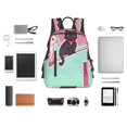 thumbnail image 4 of Honeii Cats On Broomstick Print Lightweight Backpacks,Carry on Backpack,Durable Backpack for School, Work & Travel, 4 of 7