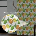 thumbnail image 3 of White Waterproof Fabric Fruits Shower Curtain for Bathroom Decoration Yellow Lemon Orange Fruits Green Leaves Lemons Cloth Shower Curtains Home Bath Decor Machine Washable 72x72 inches, 3 of 6