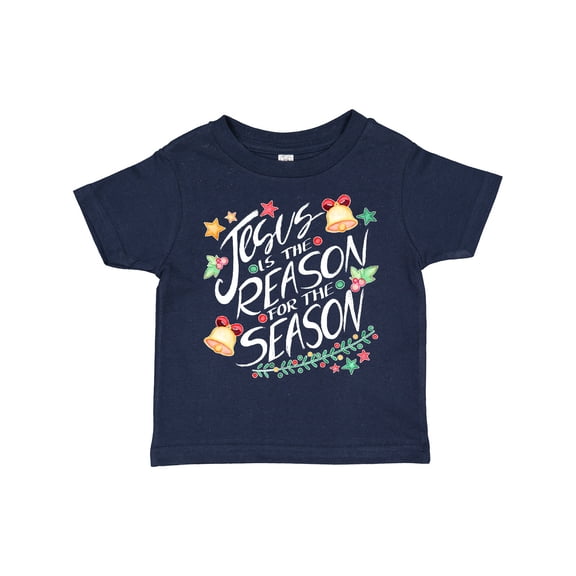 Inktastic Jesus is the Reason for the Season Christmas Bells and Stars Boys or Girls Toddler T-Shirt