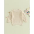 thumbnail image 4 of Cenuakty Infant Baby Autumn Sweater, Bee Pattern Jacquard Long Sleeve Round Neck Knitwear Pullover Winter Sweatshirt, 4 of 9