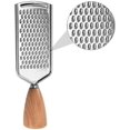 thumbnail image 4 of Stainless Steel Grater Citrus Zester Cheese Grater With Wooden Handle For Lemon, 4 of 5