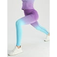 thumbnail image 5 of Women Yoga Pants Gradient Color Hip Lifting High Waist Workout Leggings Stretch Tights for Sport Running Activewear, 5 of 8