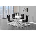thumbnail image 2 of Best Master Beverly Faux Leather Upholstered Side Chair - Black (Set of 2), 2 of 3