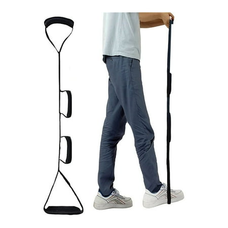 Leg Lifter Strap Foot Lifter & Hand Grip, Mobility Lift Leg Raiser Aids for Elderly, Handicap, Disability, Pediatrics 35-44”Disability Mobility Aids for Bed Wheelchair, Hip & Knee Replacement