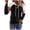 I1011 Black, variant on Likimi Womens T-Shirt With Pocket Hooded Color Block Long Sleeve T Shirts For Women Loose Fit Soft Tops Black Size L