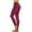 A8_Wine, variant on Zhensanguo Womens Leggings Elastic Waist Casual Gym Yoga Pants Low Rise Tummy Control Workout Leggings Red M