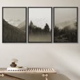 thumbnail image 3 of FCCUYE Framed Canvas Print Wall Art Set Black & White Winter Tree Landscape Nature Wilderness Photography Realism Decorative Scenic Rustic Chic for Living Room, Bedroom, Office - 24"x36"x3 Black, 3 of 6