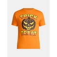 thumbnail image 5 of Halloween Men's Pumpkin Trick or Treat Graphic Tee from Way to Celebrate, Sizes XS-3XL, 5 of 5