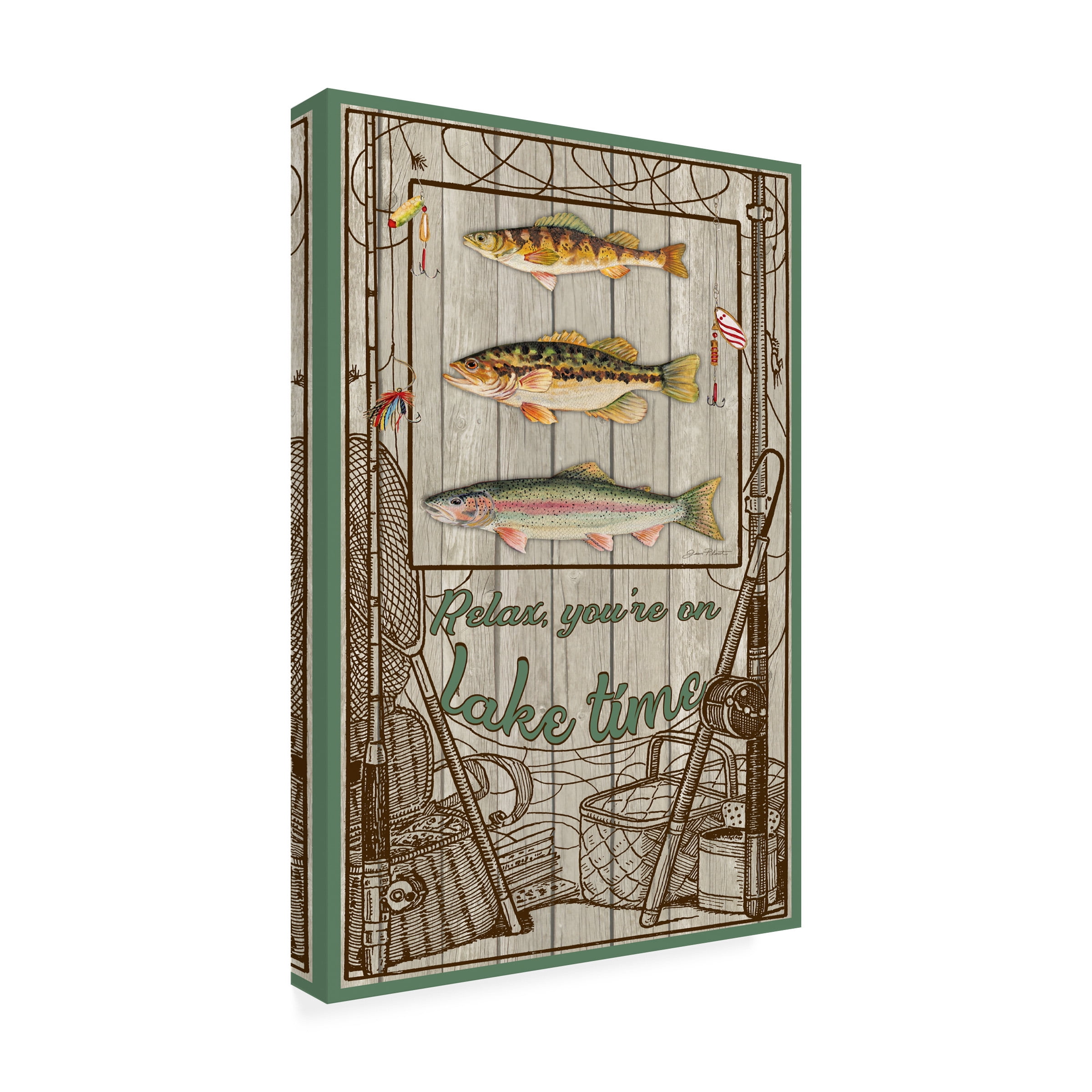 Jean Plout 'Wilderness Lodge 21' Outdoor Canvas 47x30