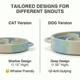 thumbnail image 5 of FancyKitty Silicone Slow Feeder Cat Bowl (Whisker-Friendly Design) – 16 Suction Cups Non-Slip Anti-Flip Puzzle Bowl for Cats & Kittens – Food Grade (Marble Green), 5 of 21