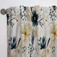 thumbnail image 3 of Designart "Grey Floral Highlights" Botanical White, Beige Curtain 1 Panel, 3 of 6