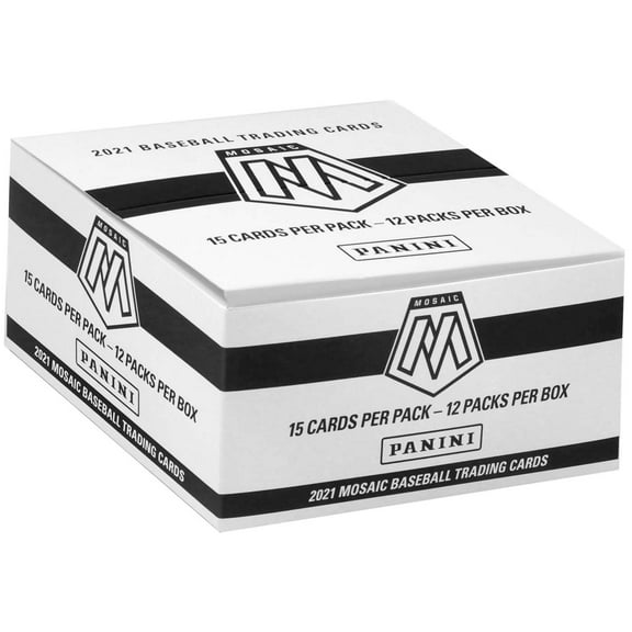 MLB Panini 2021 Mosaic Baseball Trading Card CELLO Box (12 Packs)