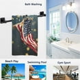 thumbnail image 2 of Dreamtimes Magic 3D Vulture Flying with American Flag Independence Day Soft Large Hand Towels Multipurpose for Bathroom, Hotel, Gym and Spa (16 x 30 Inches), 2 of 4