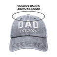 thumbnail image 6 of WAYUTE Father's Day Mens Letter Embroidered Baseball Caps Curved Brim Breathable Mesh Visor Sun Hat Classic Hiking Casual Outdoor, 6 of 6