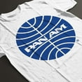 thumbnail image 4 of Pan Am Blue Outline Logo Men's T-shirt 1, 4 of 5