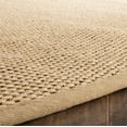 thumbnail image 4 of SAFAVIEH Natural Fiber Jovana Border Seagrass Area Rug, Maize/Linen, 6' x 6' Round, 4 of 6