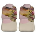 thumbnail image 5 of XMXT 2Pcs Car Seat Cover Decor Protector, Boho Golden Leaf Print Front Seat Covers for Cars SUVs, Universal Fit, 5 of 9