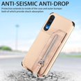 thumbnail image 6 of Phone Case for Samsung Galaxy A50 A50S A30S Wallet Cover with Screen Protector and Zipper Credit Card Holder Stand Leather Cell Accessories Glaxay A 50 50S 30S Gaxaly S50 50A SM A505G Women Men Beige, 6 of 12