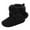 Black, variant on Infant Unisex Warm Fur Lining Soft Boots Baby Winter Ankle Non-Slip Rubber Texture Sole Toddler Winter Snow Crib Shoes