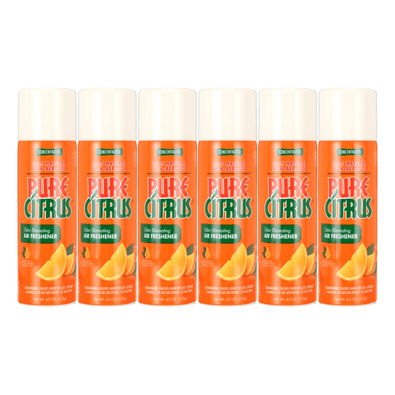 Pure Citrus NA228-6 Non-Aerosol Air Freshener Spray, Refreshing Orange Scent, 4 oz (Pack of 6)