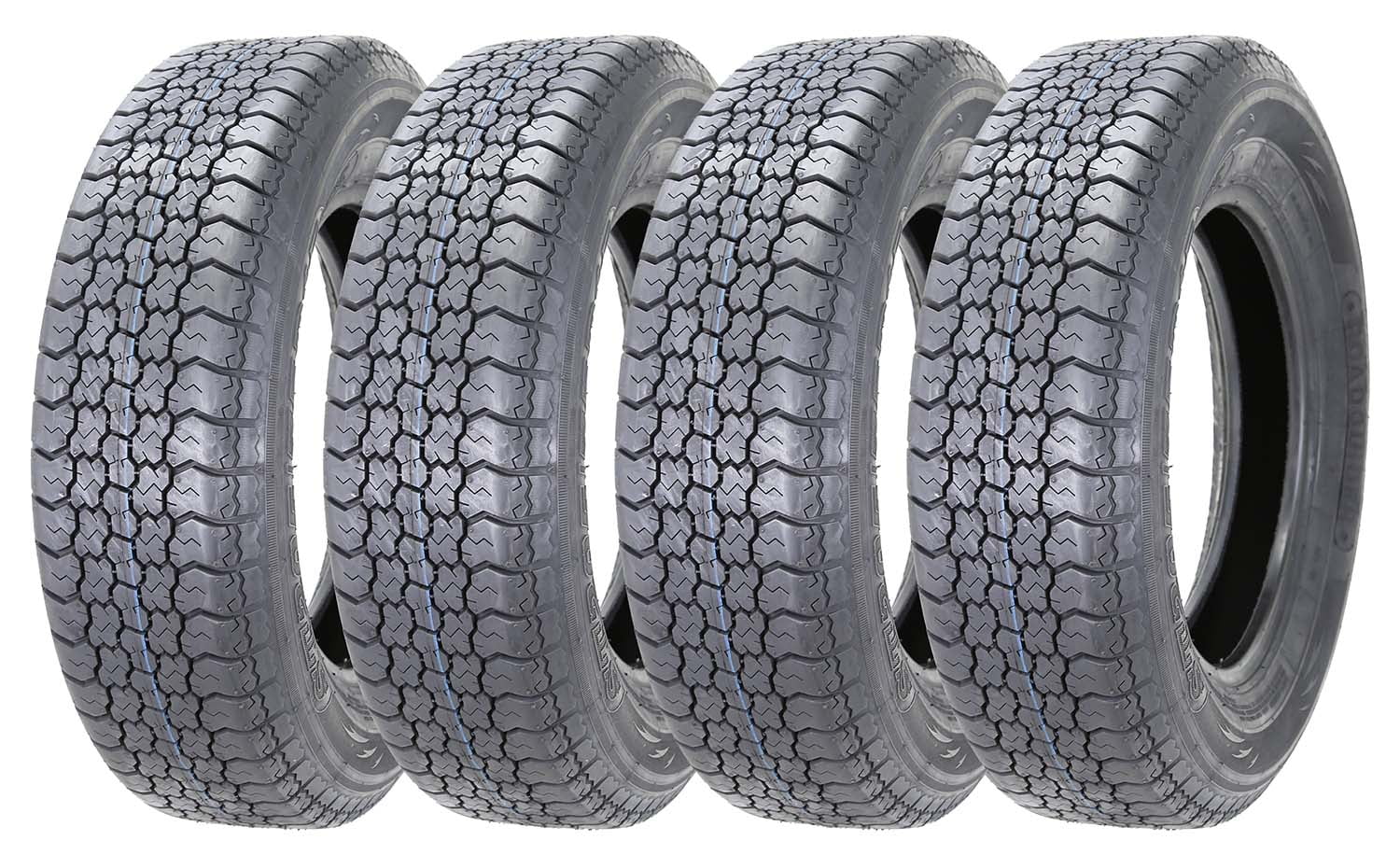 ROADGUIDER New Trailer Tires ST 205/75D14 F7814 Bias 6PR 11085, Set 4
