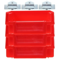 WORGEOUS 3pcs Pegboard Bins Heavy Duty Peg Board Bins Utilities Tools Storage Boxes with Hooks for Home Garage