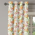 thumbnail image 2 of Ambesonne Flower Grommet Curtain, Peony Poppy Bridal Theme, 50" x 120", Pale Orange Green Rose, 2 of 6