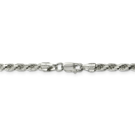 necklace inch diam sterling silver taper 1447 1798 shank flute straight end 5mm rope charm chain pendant fine gifts link