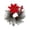 B, variant on CozeLy Artificial Needle Red Christmas Wreath for Front Door Window, Christmas Hanging Decorations Winter Holiday Wreath Christmas Door Decor