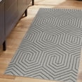 thumbnail image 2 of Mainstays tapis d’appoint intérieur moderne géométrique touffeté à la machine gris, 29 x 45 po, lavable à la machine, endos antidérapant, 2 of 5