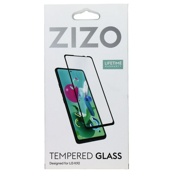 ZIZO TEMPERED GLASS Screen Protector for LG K92 5G Full Glue Clear Screen Protector with Anti Scratch and 9H Hardness - Black