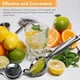 thumbnail image 3 of Exprimidor de limones MONKKINO de acero inoxidable con rallador de limón, 3 of 5