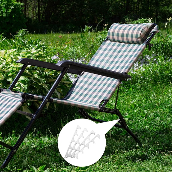 BESTYASH 4Pcs Heavyduty Recliner Adjustment Plate with Stable Positioning for Patio Furniture Grey