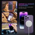 thumbnail image 4 of for iPhone 14 Pro  Case with Invisible Stand [Compatible with Magsafe], Full Body Protective Cover Slim Shockproof Kickstand Phone Case for Apple iPhone 14 Pro 6.1", Purple, 4 of 16