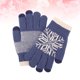thumbnail image 4 of FELTECHELECTR Guantes de punto gruesos de jacquard para pantalla táctil, cálidos, resistentes al viento y antideslizantes para exteriores (azules), 4 of 6